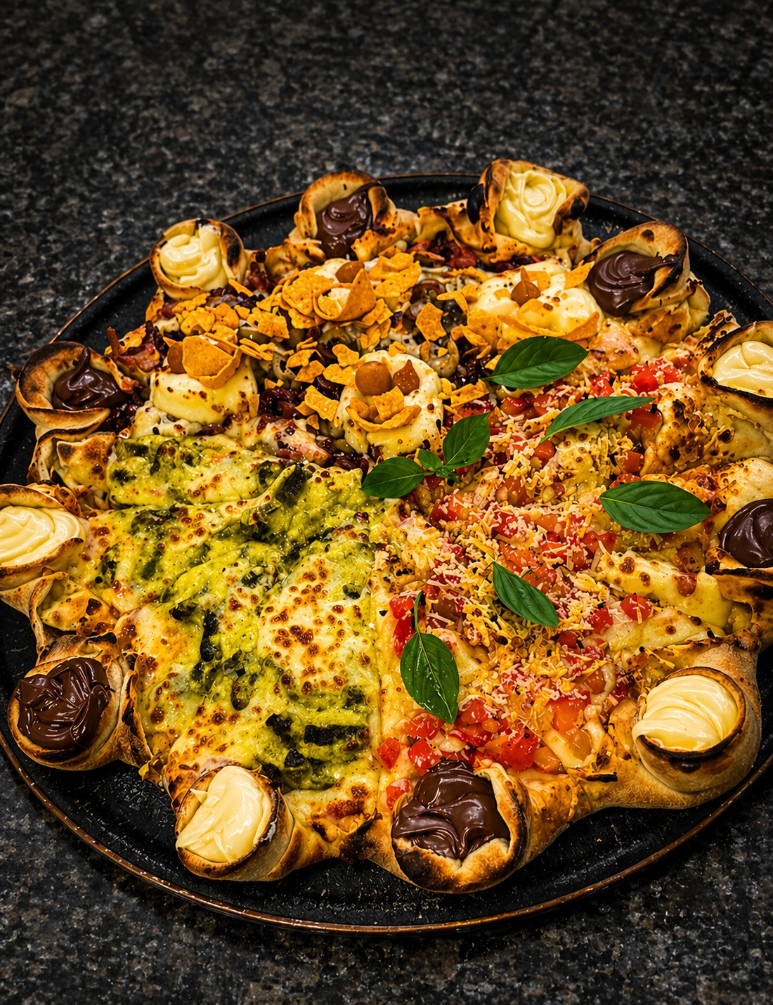 Pizza Grande Com Borda Vulcão
