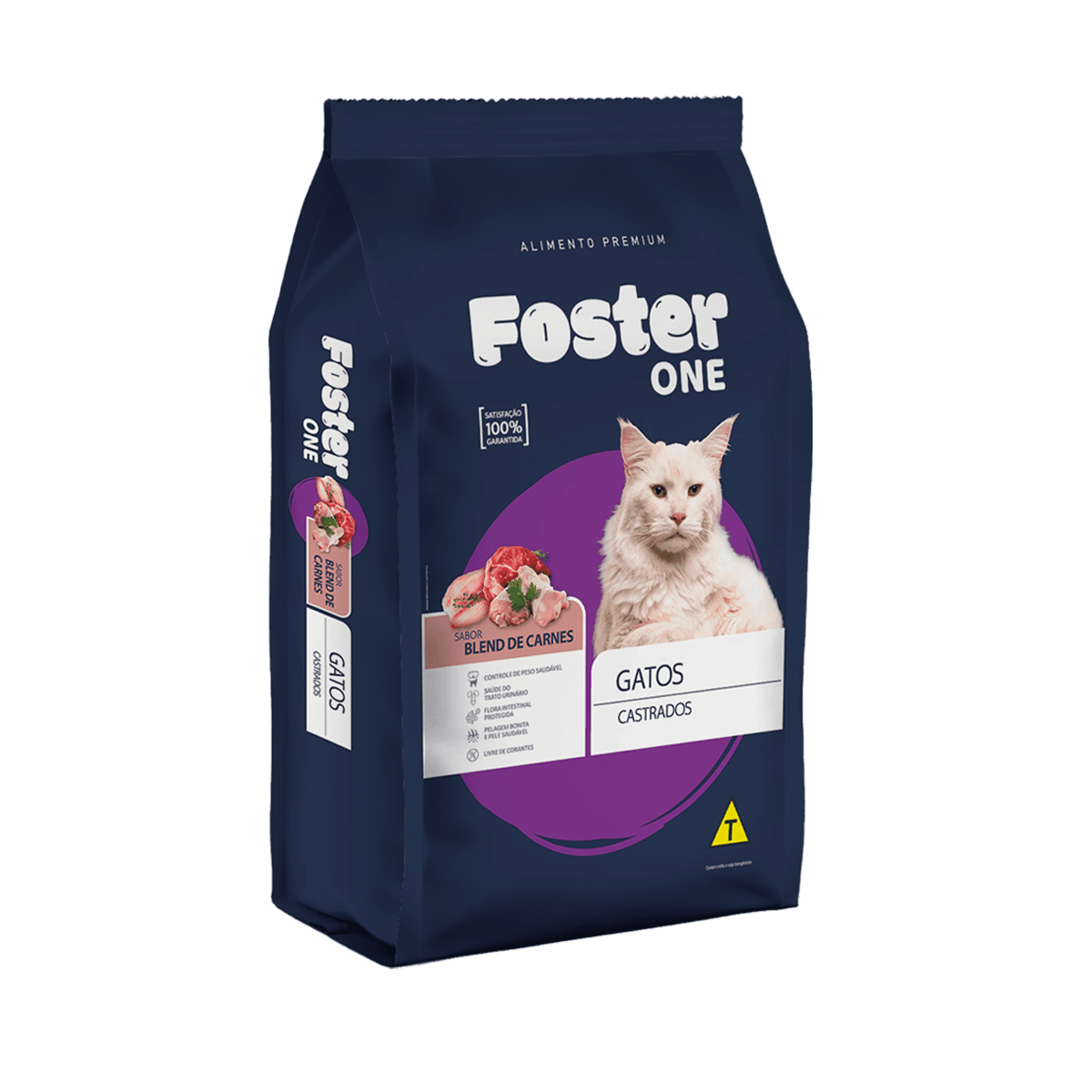 RAÇAO FOSTER BLEND DE CARNE GATO CASTRADO 1KG