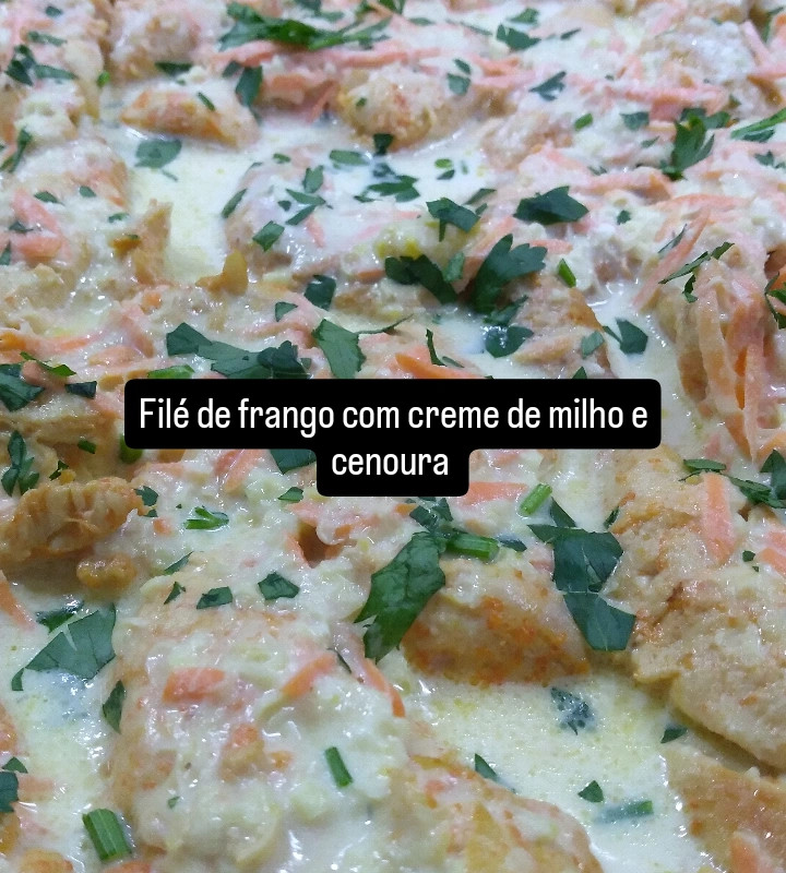 Filé de Frango com Creme de MIlho