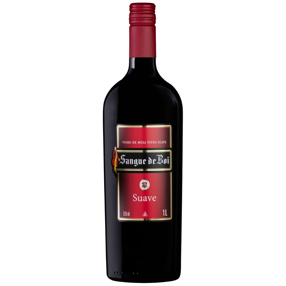 VINHO SANGUE DE BOI TINTO SUAVE 1L