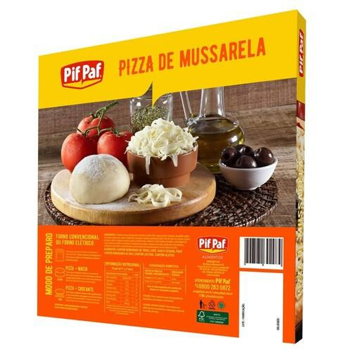 Pizza Pré Pronta Pif Paf Mussarela Embalagem 460g