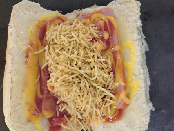 Hot dog Burguer no pão