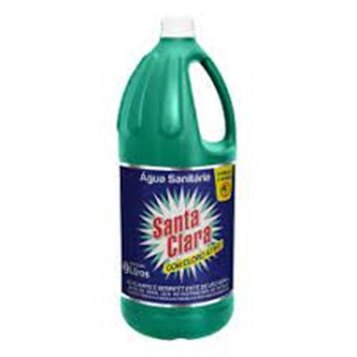 Água Sanitária com Cloro Ativo Santa Clara 2l