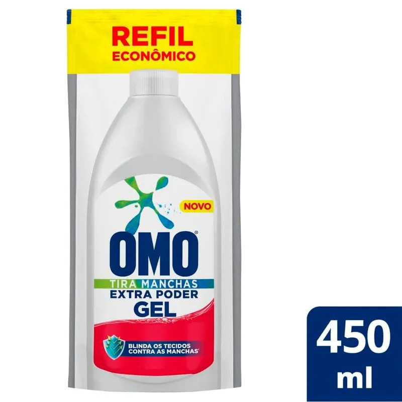 Tira manchas OMO em gel 450ml
