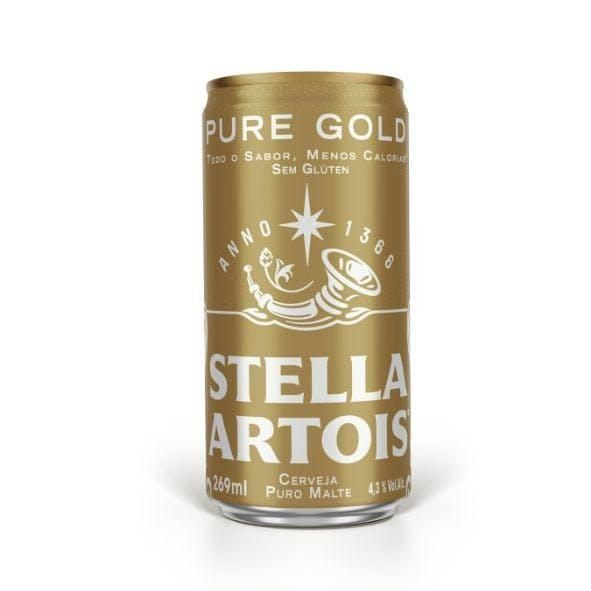 CERVEJA STELLA ARTOIS PURE GOLD LT 269ML