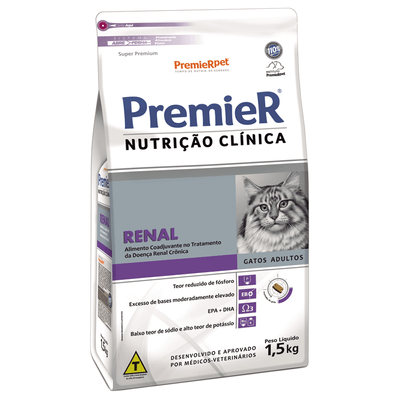 Premier Nutrição Clínica Gatos Renal 1,5kg