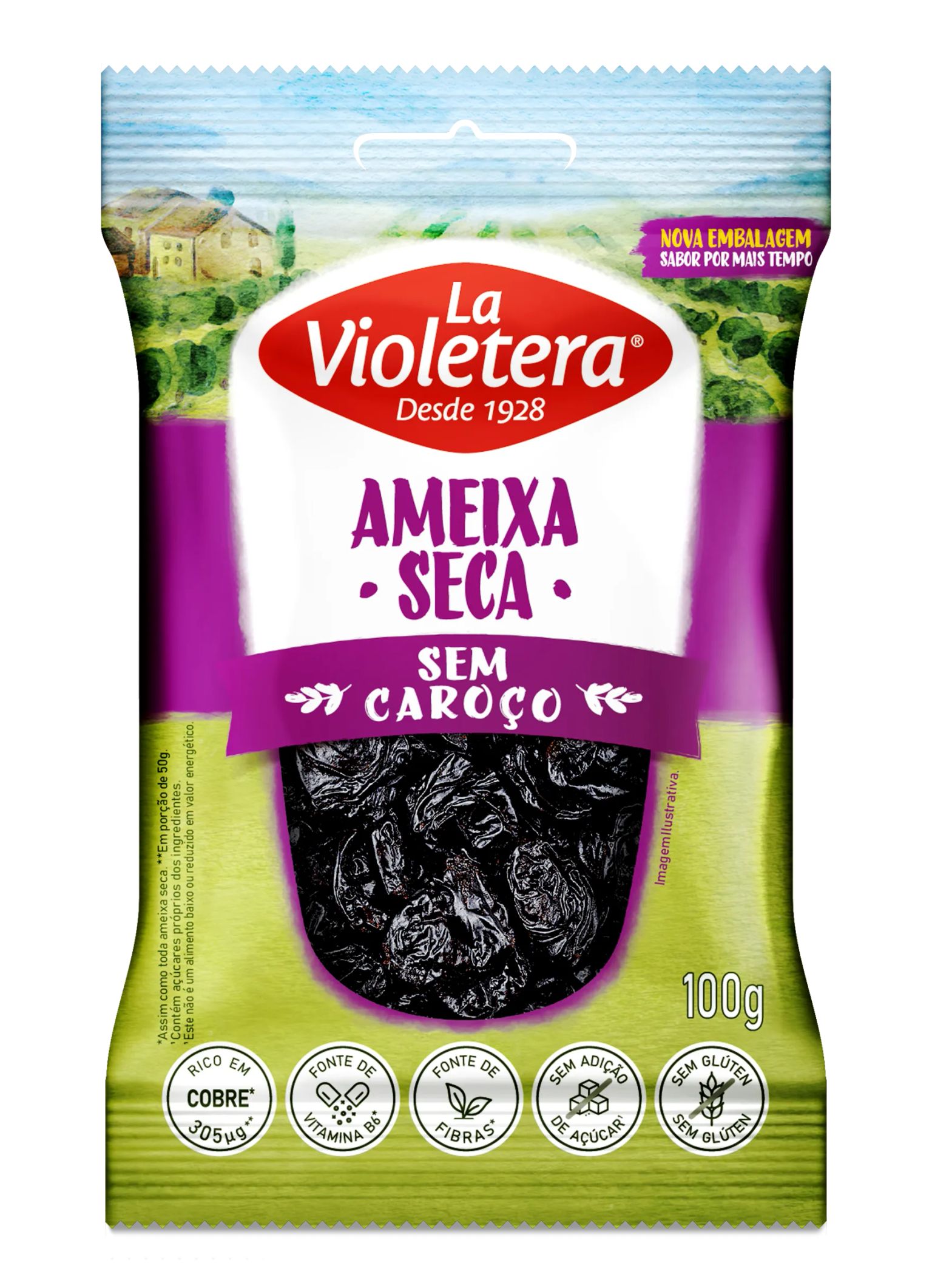 Ameixa Seca Sem Caroço La Violetera 100g