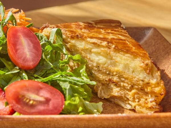 Torta de frango com palmito