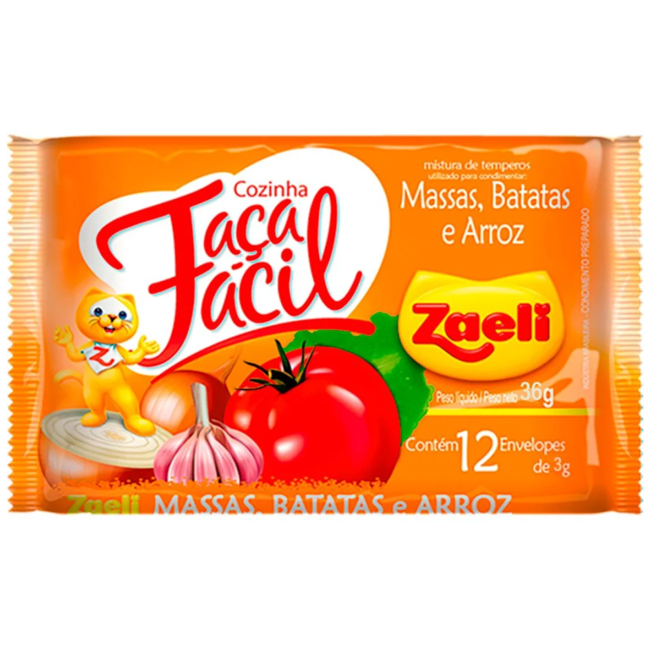 TEMPERO EM PO ZAELI MASSAS (LARANJA) 60G