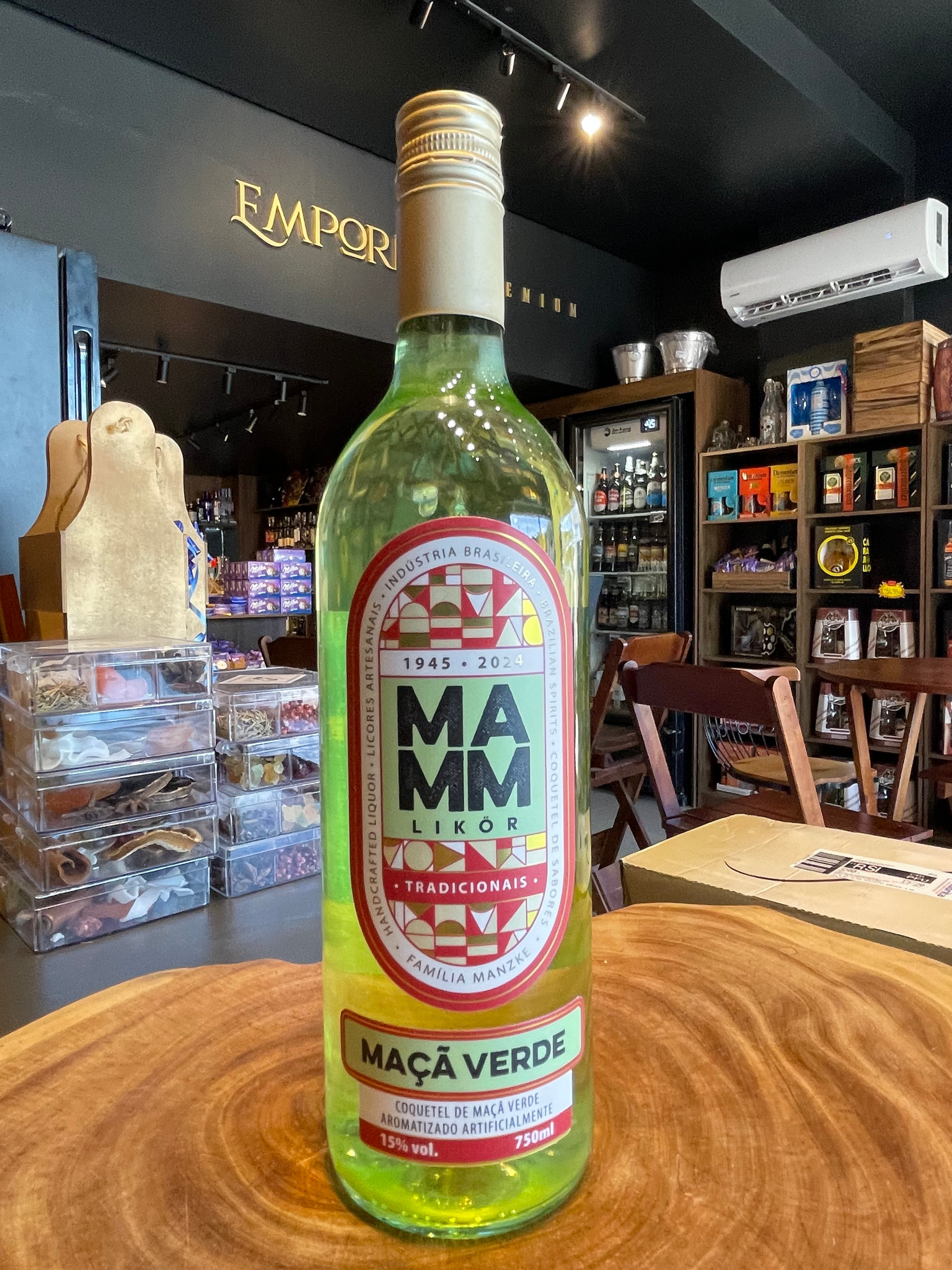 Licor MAMM Sabor Maçã Verde 