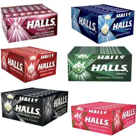 HALLS SABORES(FOTO ILUSTRATIVA)