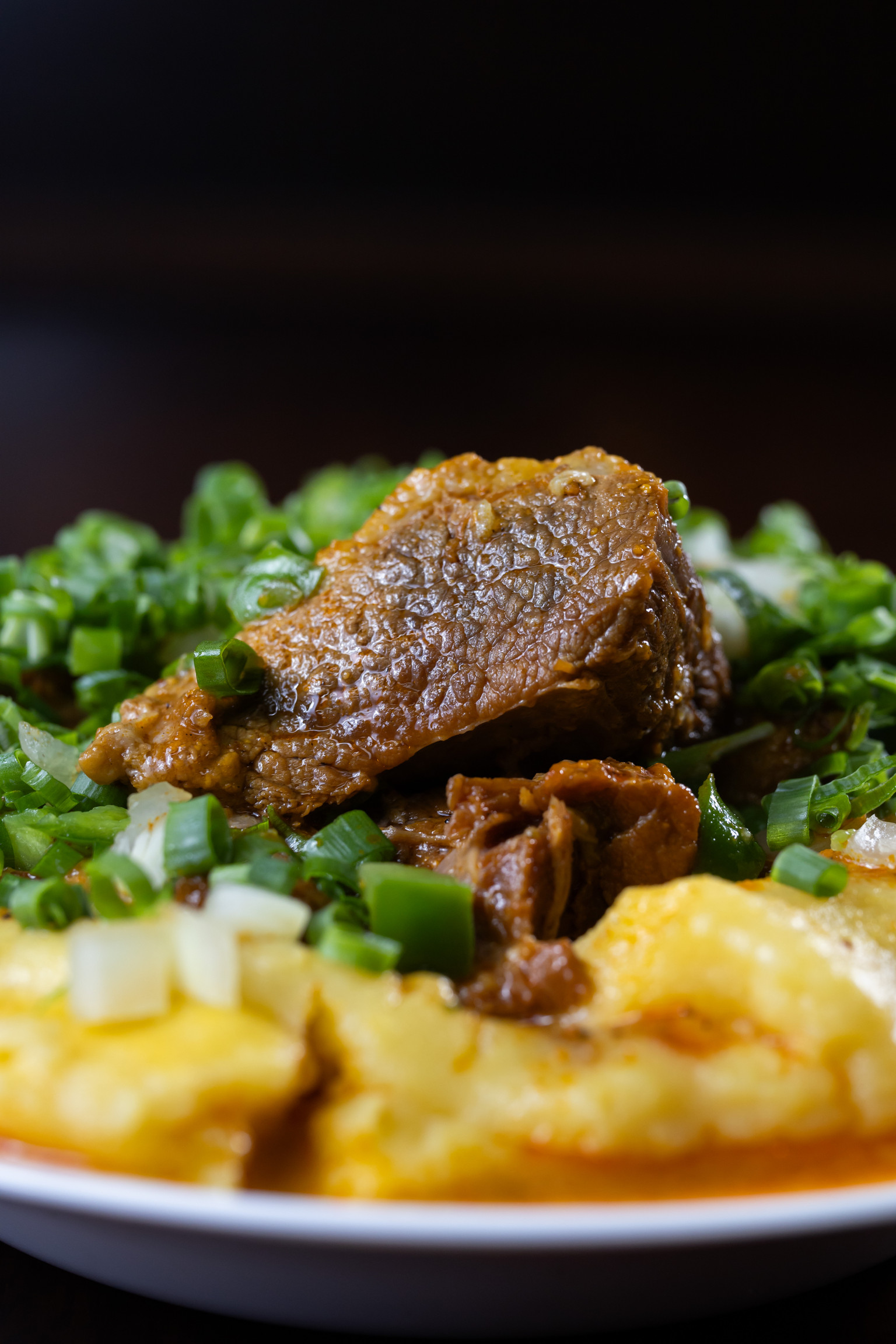½ ANGU A BAIANA C CARNE COZIDA