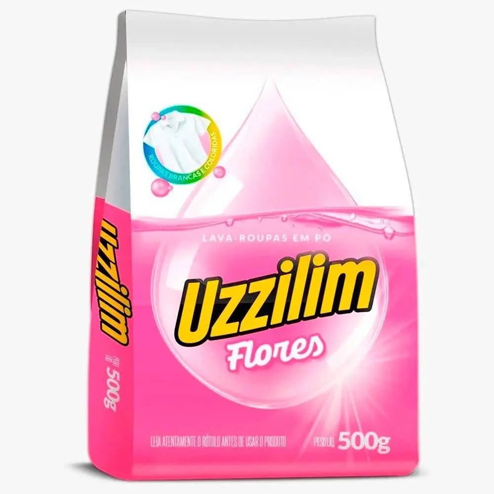 Sabão em Pó Uzzilim Flores 500g