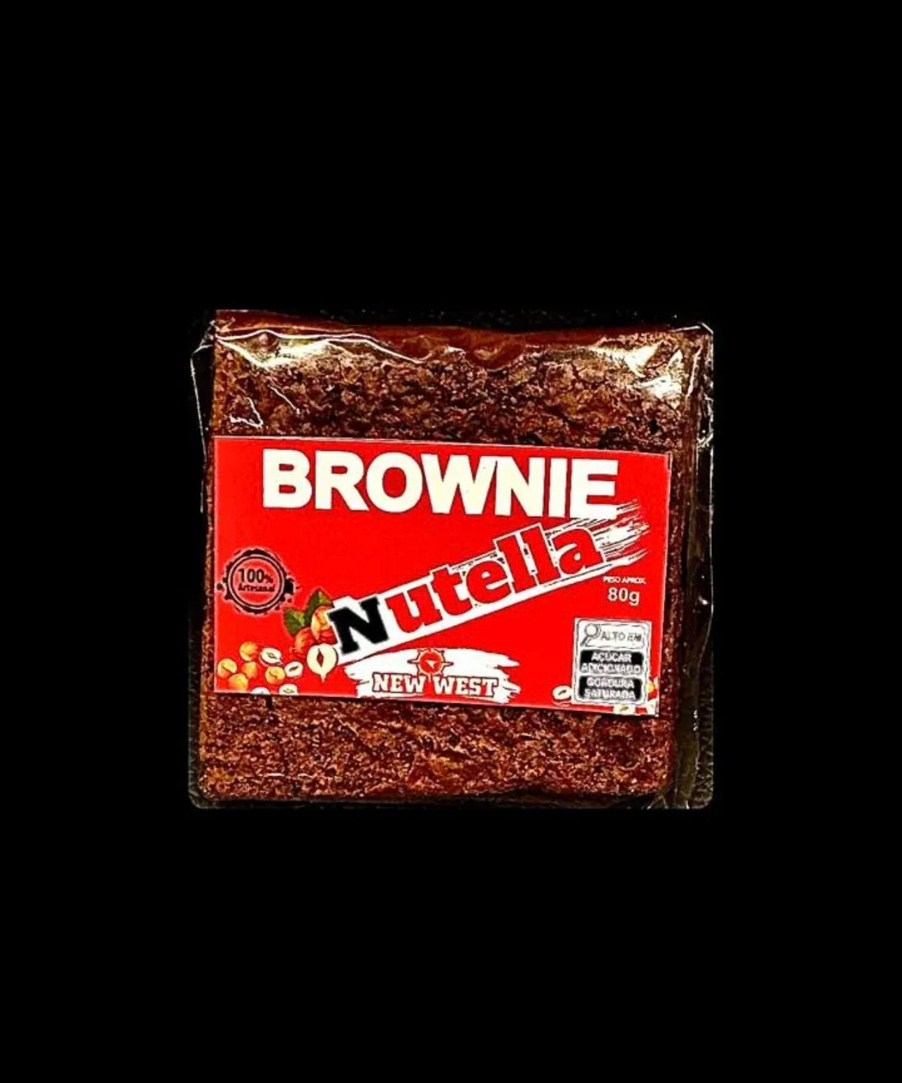 DOCE BROWNIE RECHEADO NUTELLA