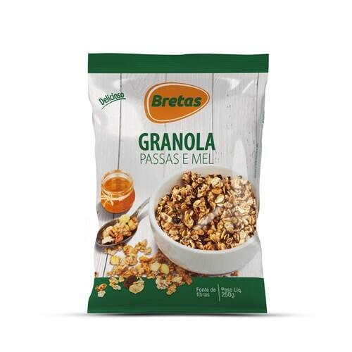 Granola Passas e Mel Bretas 250g