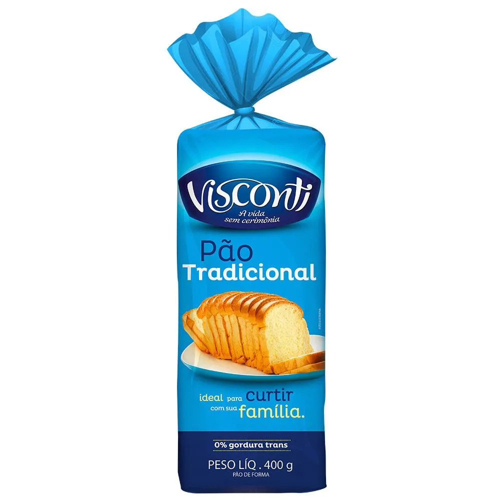 Pão de Forma Tradicional Visconti 250g
