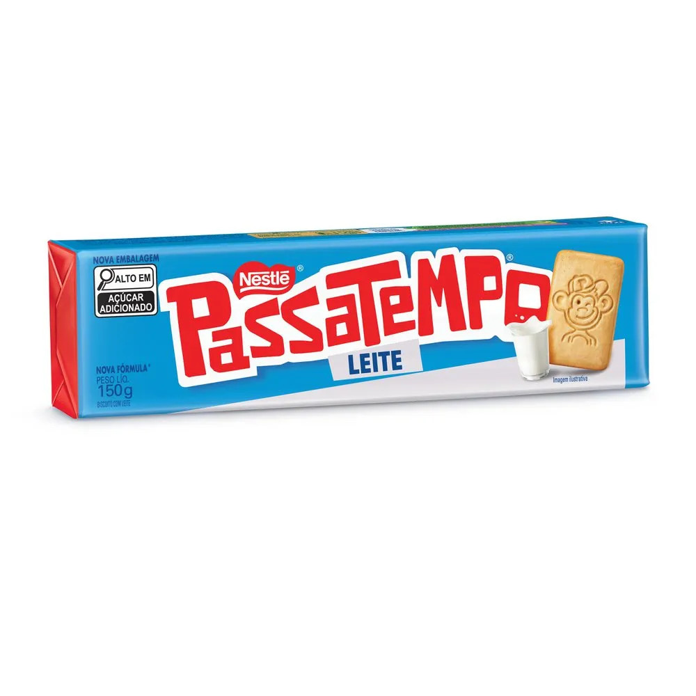 Biscoito Nestle Passatempo Leite Jr 150g