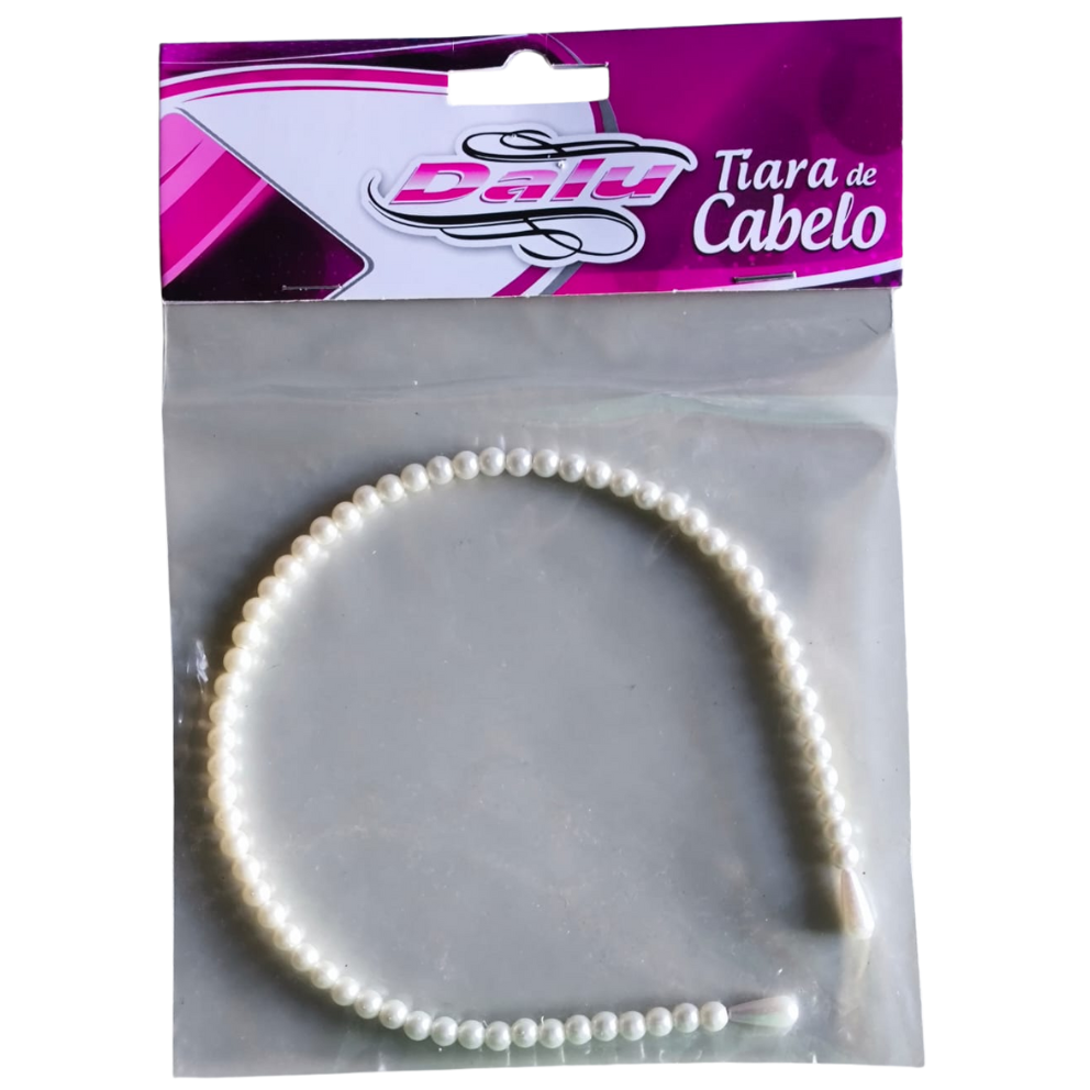 TIARA P/CABELO DALU PEROLA