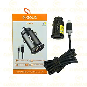 CARREGADOR VEICULAR GOLD CJ04-2