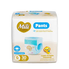 FRALDA MILI LOVE E CARE PANTS "G" JUMBO C/30UN