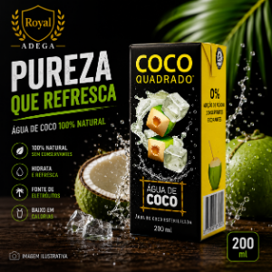 AGUA COCO QUADRADO 200ML