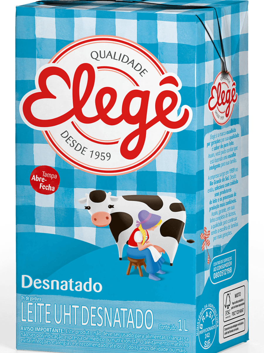 LEITE ELEGE DESNATADO 1L