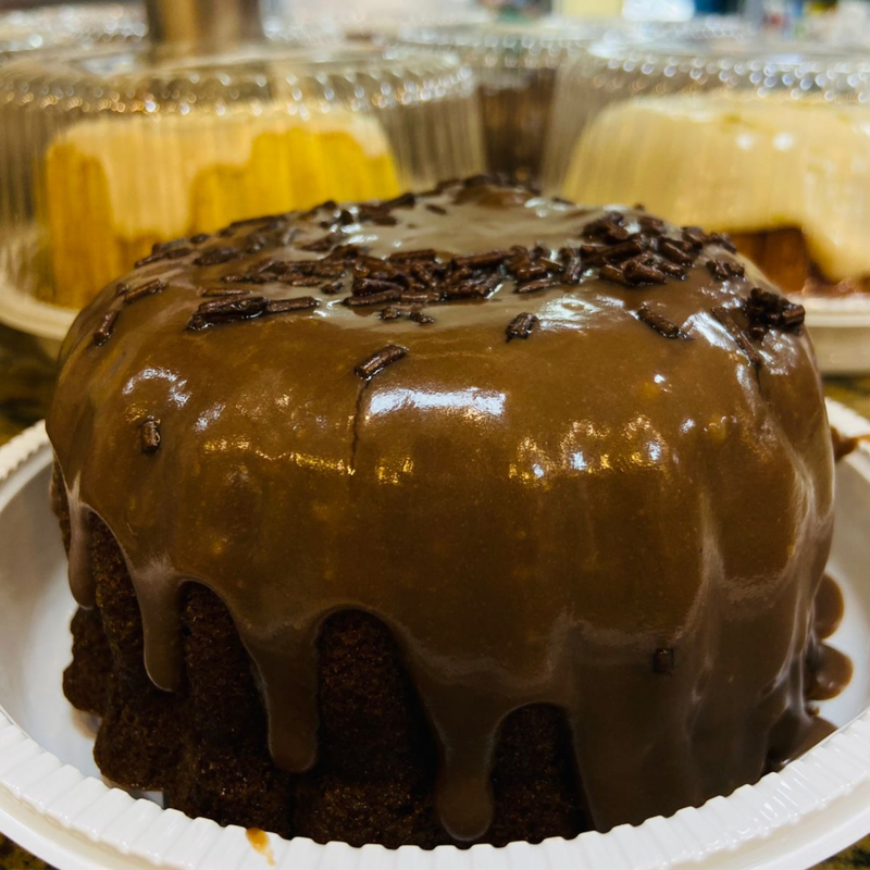 Bolo vulcão brigadeiro 