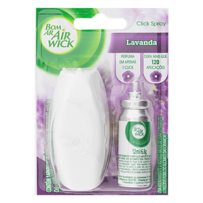 APARELHO BOM AR MANUAL+REFIL LAVANDA 12ML