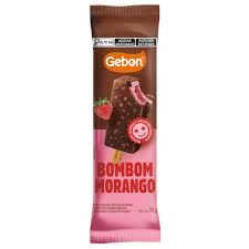 PALETA BOMBOM DE MORANGO