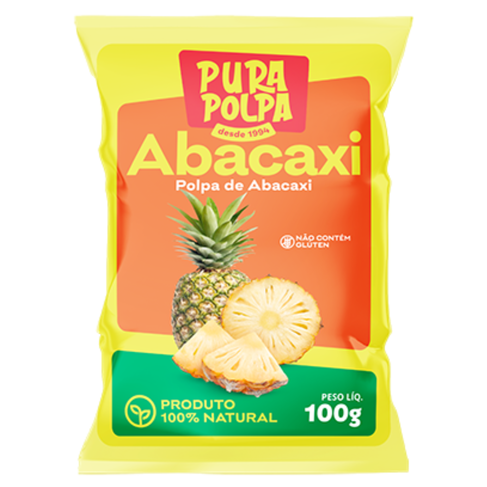 POLPA DE FRUTA PURA POLPA ABACAXI 100G