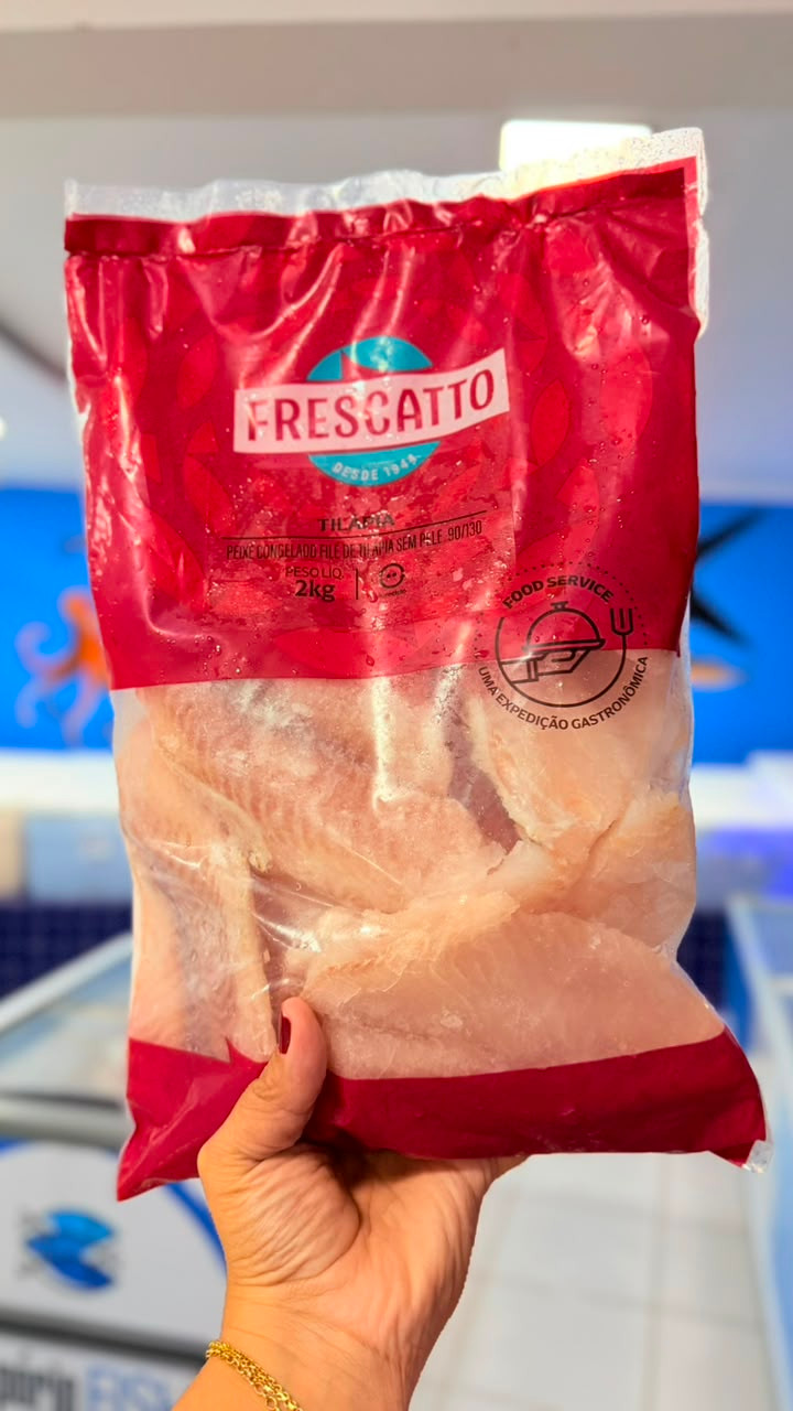 Filé de tilápia congelado (2kg)
