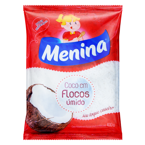 Coco Ralado Menina Flocos Umed 100g