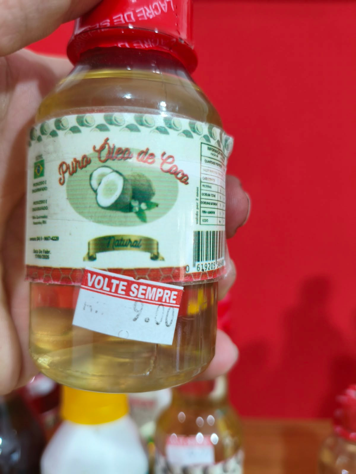 OLEO DE COCO PURO 100ML 