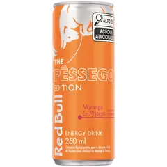 Energético Red Bull Summer Morango e Pêssego Lata 250ml  