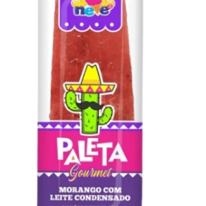 PALETA RECHEADA MORANGO C/ LEITE CONDENSADO