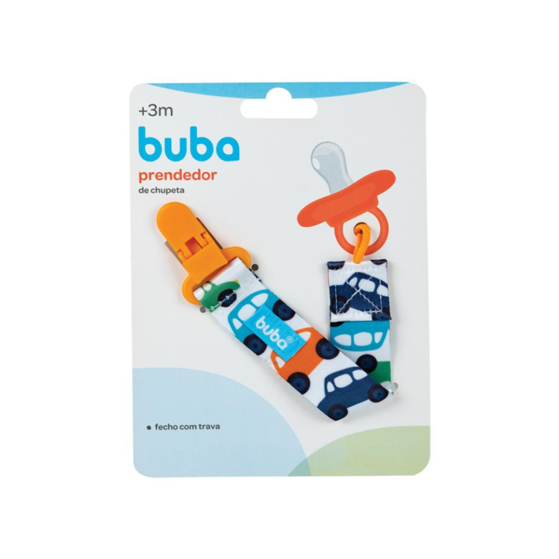 Prendedor de Chupeta Buba - Carrinho 
