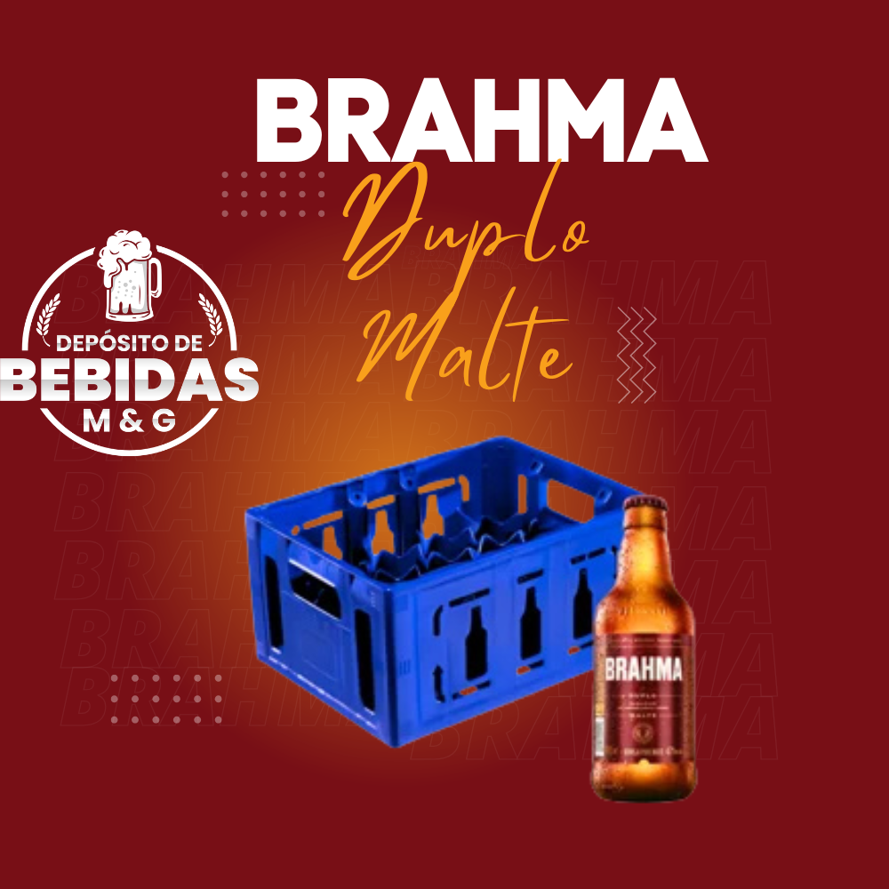 BRAHMA DUPLO MALTE CAIXA RETORNAVEL 23 UNIDADES