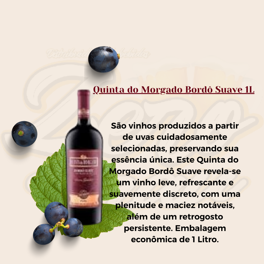 VINHO QUINTA DO MORGADO BORDO SUAVE 1 LT