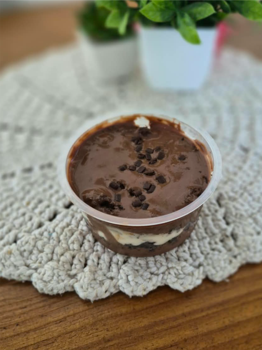 TORTA BRIGADEIRO C/ NINHO (TRADICIONAL) 180 ML Congelado.