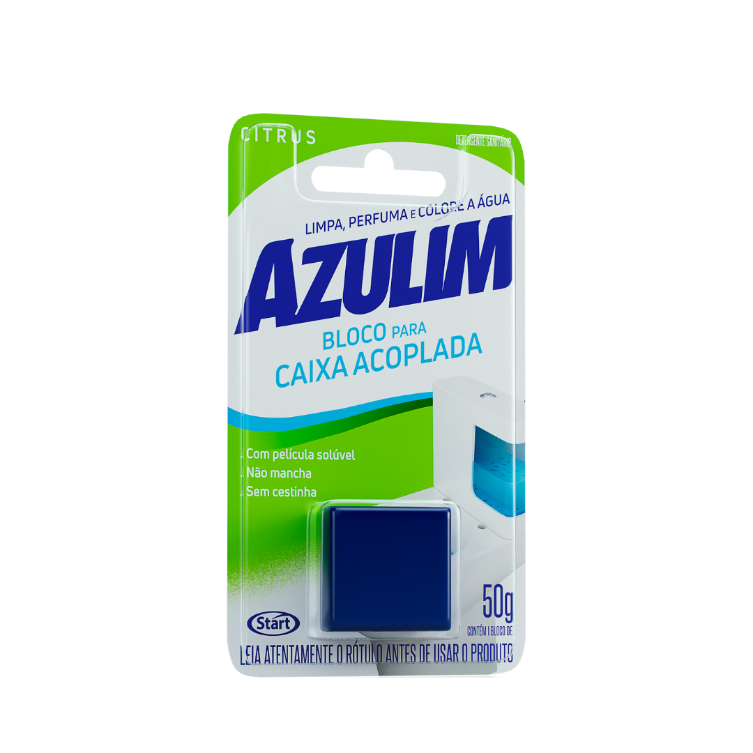 BLOCO SANIT CX ACOPLADA AZULIM 50G CITRUS