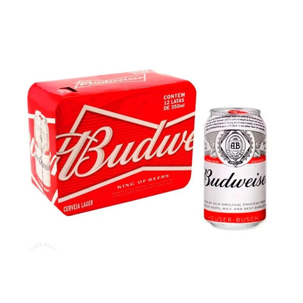 CERVEJA BUDWEISER C/12 UNIDADE 350ML