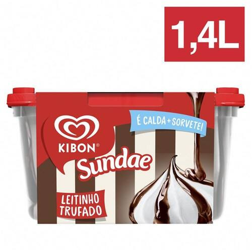 Sorvete Sundae Leitinho Trufado Kibon 1,4l