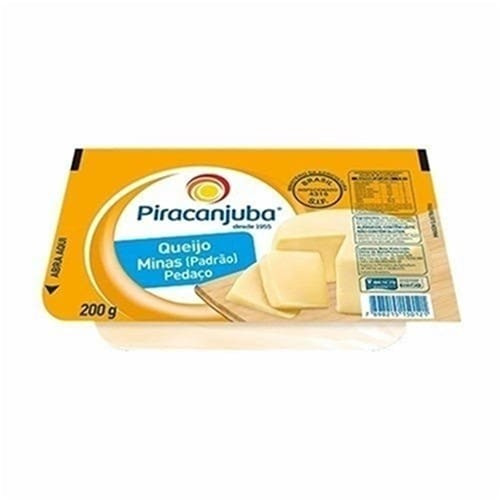 Queijo Minas Padrão em Pedaço Piracanjuba 200g