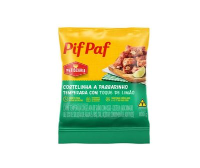 Carne Suína Pif Paf Costelinha a Passarinho Temperada Embalagem 800g