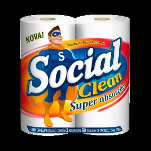 PAPEL TOALHA SOCIAL C/2