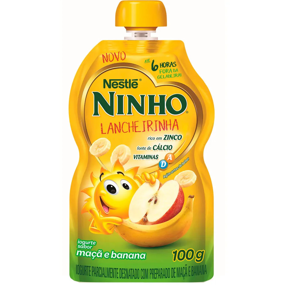 Iogurte Nestle Ninho Pouch Maca/Banana 100g