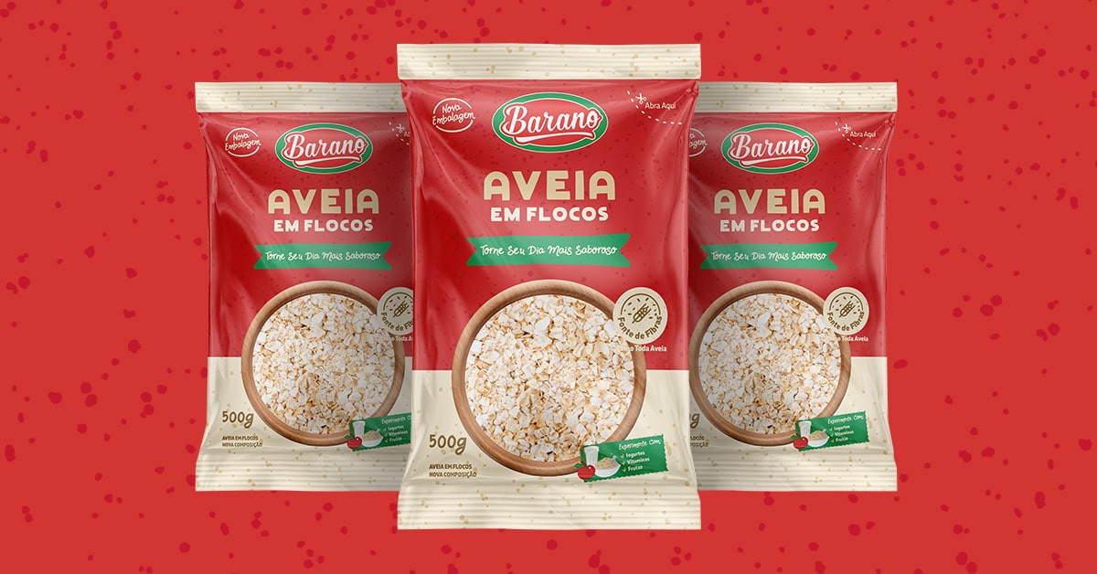 AVEIA EM FLOCOS BARANO 500G