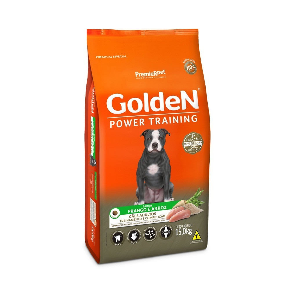 Golden Power Training 15Kg Sabor Frango e Arroz