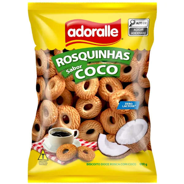 ROSQUINHA ADORALLE COCO 500G