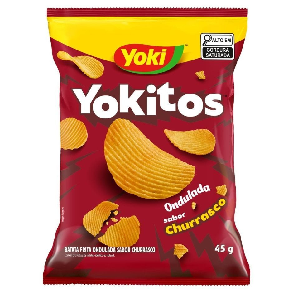 SALGADO YOKITOS BATATA ONDULADA CHURRASCO 45G UN
